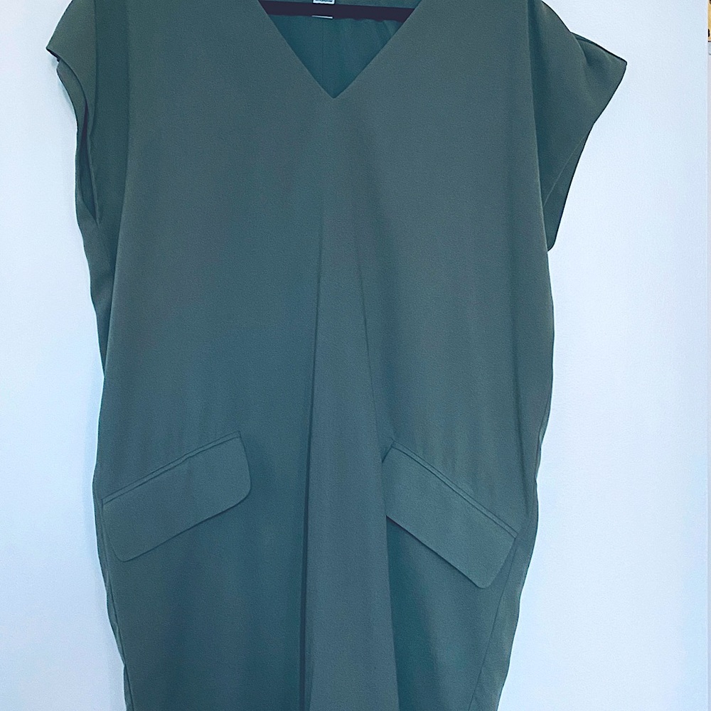 Olive green Bar III dress